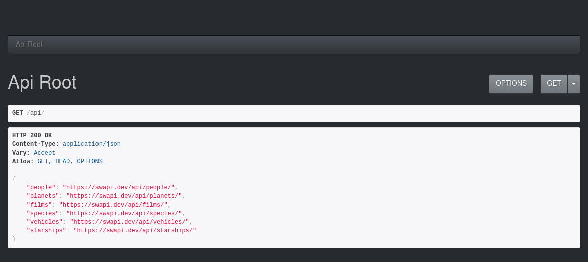 Hackathon 4 - SWAPI The Star Wars API